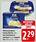 frische Butter oder Die Streichzarte Angebote von Weihenstephan bei E center Hofheim für 2,29 €