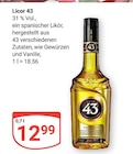 Aktuelle Likör Angebote bei GLOBUS in Bochum Aktuelles Licor 43 Angebot bei GLOBUS in Bochum ab 12,99 €