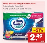 Wisch & Weg Küchentücher Original bei Netto Marken-Discount im Recklinghausen Prospekt für 2,49 €
