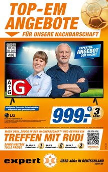 Flachbildfernseher im expert Prospekt "Top Angebote" mit 8 Seiten (Leverkusen)