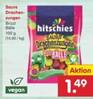 Saure Drachenzungen Brizzl Bälle Angebote von hitschies bei Netto Marken-Discount Eisenach für 1,49 €