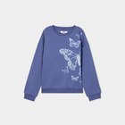 Sweat col rond manches longues bleu gris fille - La Halle Sweat col rond manches longues bleu gris fille à 6,99 € dans le catalogue La Halle