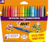 18 feutres Visa - BIC Kids en promo chez Bureau Vallée 18 feutres Visa - BIC Kids dans le catalogue Bureau Vallée