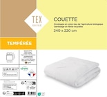 La couette tempérée - TEX HOME en promo chez Carrefour Quimper à 29,99 €