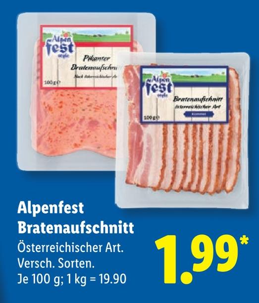 Bratenaufschnitt