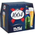 Bière blonde - 1664 en promo chez Carrefour Market Dunkerque à 7,40 €