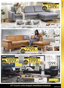 Sofa im BRAUN Möbel-Center Prospekt "Verlängert - wir feiern weiter!" mit 16 Seiten (Reutlingen)