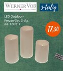 LED Outdoor- Kerzen-Set von Werner Voß im aktuellen Zurbrüggen Prospekt