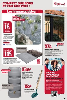 Promotion Aménagement Extérieur dans le prospectus Gedimat, valable du 08/07/2026 au 22/08/2026 Promo Aménagement Extérieur dans le catalogue Gedimat du moment à la page 3