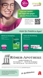 Aktueller mea - meine apotheke Apotheken Prospekt in Kleinblittersdorf und Umgebung, "Unsere August-Angebote" mit 4 Seiten, 01.08.2025 - 31.08.2025