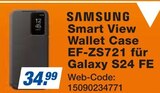 Smart View Wallet Case EF-ZS721 für Galaxy S24 FE Angebote von SAMSUNG bei expert Seevetal für 34,99 €