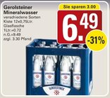 Mineralwasser Angebote von Gerolsteiner bei WEZ Bad Oeynhausen für 6,49 €