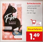 Schlecksnacks Leberwurst Angebote von Fine bei Netto Marken-Discount Nürtingen für 1,49 €