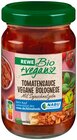 Tomatensauce Vegane Bolognese von REWE Bio + vegan im aktuellen REWE Prospekt für 1,49 €