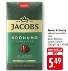 Jacobs Krönung vakuum gemahlen oder ganze Bohnen bei EDEKA im Bietigheim Prospekt für 5,49 €