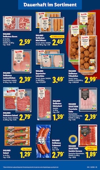 Wurst im aktuellen Lidl Prospekt (Essen) Wurst im Lidl Prospekt "LIDL LOHNT SICH" mit 69 Seiten (Essen)