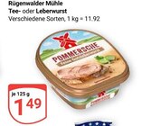 Tee- oder Leberwurst im Angebot bei GLOBUS in Salzgitter Tee- oder Leberwurst Angebote von Rügenwalder Mühle bei GLOBUS Salzgitter für 1,49 €