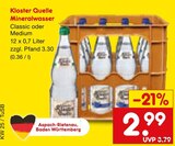 Aktuelle Wasser Angebote bei Netto Marken-Discount in Freiburg (Breisgau) Aktuelles Mineralwasser Classic Angebot bei Netto Marken-Discount in Freiburg (Breisgau) ab 2,99 €