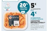 Promo Crevettes entières cuites à 4,00 € dans le catalogue U Express à Lyon