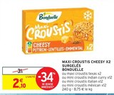 Maxi croustis cheesy x2 surgelés - Bonduelle en promo chez Intermarché Maxi croustis cheesy x2 surgelés - Bonduelle dans le catalogue Intermarché