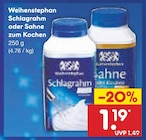 Schlagrahm oder Sahne zum Kochen Angebote von Weihenstephan bei Netto Marken-Discount Dinslaken für 1,19 €