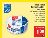 MSC Thunfisch Filets im Angebot bei Marktkauf in Coburg MSC Thunfisch Filets Angebote von Gut & Günstig bei Marktkauf Coburg für 1,00 €