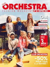 Prospectus Orchestra à Jeuxey, "Oui à une rentrée bien sapés !", 20 pages, 14/08/2023 - 25/09/2023
