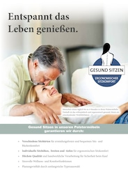 Musik im Polstermöbel Fischer Prospekt Musik im Polstermöbel Fischer Prospekt "Sagen Sie Ihren Rückenschmerzen Adé!" auf Seite 12