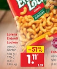 Erdnuß Locken von Lorenz für 1,11 € bei Netto Marken-Discount im Angebot Erdnuß Locken von Lorenz im aktuellen Netto Marken-Discount Prospekt