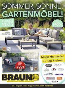 Aktueller BRAUN Möbel-Center Prospekt für Kleines Wiesental und Ungebung, Seiten zum blättern BRAUN Möbel-Center Prospekt SOMMER, SONNE, GARTENMÖBEL mit Seiten in Kleines Wiesental und Umgebung