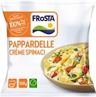 Hühnerfrikassee oder Pappardelle Creme Spinaci von Frosta im aktuellen REWE Prospekt