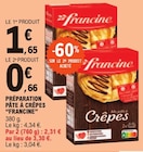 Promo Préparation pâte à crêpes à 0,66 € dans le catalogue E.Leclerc à Le Blanc