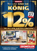 Segmüller Prospekt "Segmüller - Bei uns sind Sie König", 6 Seiten, für München-Flughafen, 22.01.2020 - 27.01.2020 Segmüller Prospekt "Segmüller - Bei uns sind Sie König", 6 Seiten, für München-Flughafen, 22.01.2020 - 27.01.2020