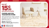 Promo Carrelage sol travertin stone à 15,90 € dans le catalogue Gedimat à Saint-Maurice-la-Clouère