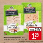 Geflügel Mortadella im Angebot bei Marktkauf in Waiblingen Geflügel Mortadella Angebote von Wiesenhof bei Marktkauf Waiblingen für 1,29 €