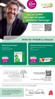mea - meine apotheke Prospekt der KW 44 "Unsere November-Angebote" Aktueller mea - meine apotheke Prospekt "Unsere November-Angebote" Seite 1 von 4 Seiten