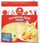 Emmental français râpé Maxi format à Carrefour Market dans Le Raincy
