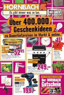 Bohrmaschine im Hornbach Prospekt "Über 400.000 Geschenkideen" mit 31 Seiten (Frankfurt (Main))