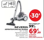 Aspirateur sans sac - SEVERIN en promo chez Super U Toulon à 69,99 €