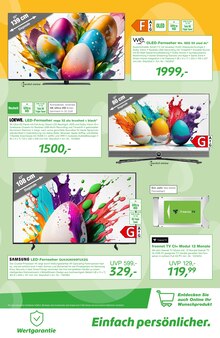 Fernseher im EP: Prospekt "gefunden: tolle Oster-Angebote!" mit 12 Seiten (Ratingen)