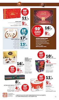 Promotion Chocolat Praliné dans le prospectus Hyper U, valable du 09/12/2025 au 24/12/2025 Promo Chocolat Praliné dans le catalogue Hyper U du moment à la page 21