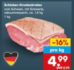 Aktuelle Braten Angebote bei Netto Marken-Discount in Duisburg Aktuelles Schinken-Krustenbraten Angebot bei Netto Marken-Discount in Duisburg ab 4,99 €
