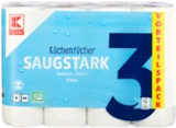 Küchentücher Saugstark im Kaufland Prospekt Küchentücher Saugstark von K-CLASSIC im aktuellen Kaufland Prospekt für 3,99 €