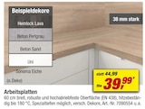 Arbeitsplatten Angebote bei toom Baumarkt Heidelberg für 39,99 €