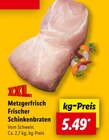 Aktuelles Frischer Schinkenbraten Angebot bei Lidl in Salzgitter ab 5,49 €