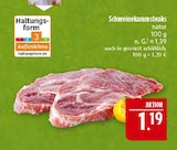 Aktuelles Schweinekammsteaks natur Angebot bei Marktkauf in Nürnberg ab 1,19 €