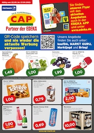 CAP Markt Prospekt für Plaaz mit 2 Seiten CAP Markt Prospekt "Top Angebote" für Plaaz, 2 Seiten, 22.09.2025 - 27.09.2025