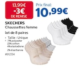 Chaussettes femme - SKECHERS - Costco à Créteil Chaussettes femme - SKECHERS en promo chez Costco Créteil à 10,99 €
