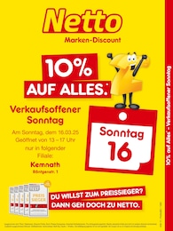 Netto Marken-Discount Prospekt für Kemnath: "10% AUF ALLES.", 2 Seiten, 16.03.2025 - 16.03.2025