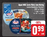 MSC Zarte Filets vom Hering bei E center im Flachslanden Prospekt für 0,99 €